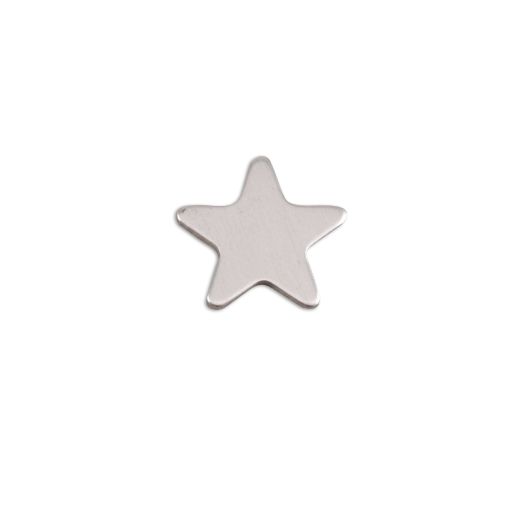 Metal Stamping Blanks Aluminum Small Rounded Point Star, 18g